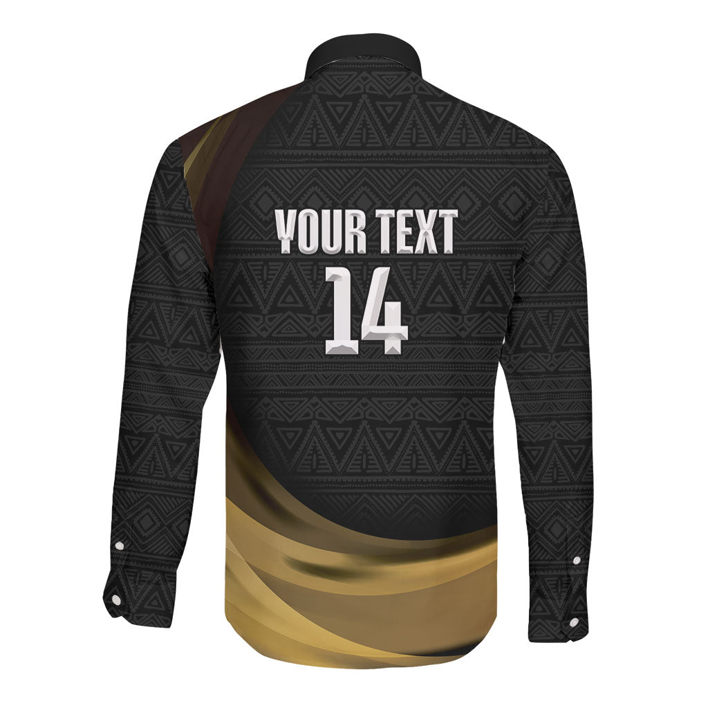 African Nations 2026 World Football Custom Long Sleeve Button Shirt We All Make History