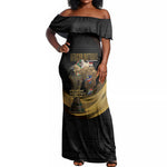 African Nations 2026 World Football Custom Off Shoulder Maxi Dress We All Make History
