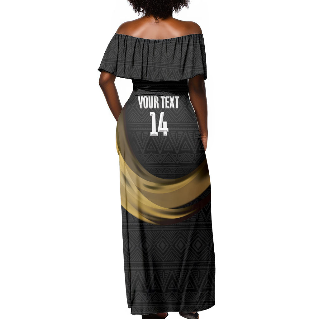 African Nations 2026 World Football Custom Off Shoulder Maxi Dress We All Make History