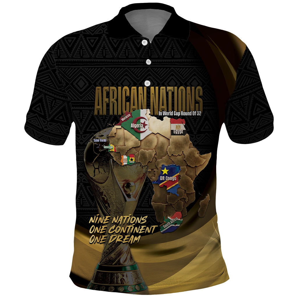 African Nations 2026 World Football Custom Polo Shirt We All Make History