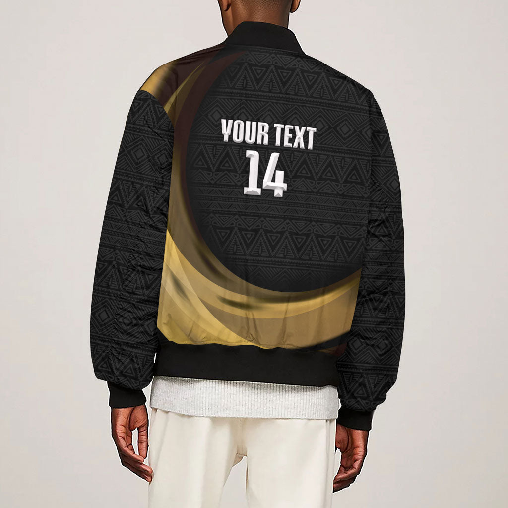 African Nations 2026 World Football Custom Sleeve Zip Bomber Jacket We All Make History