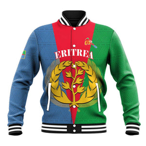 Personalised Eritrea Baseball Jacket Eritrean Map Mix African Pattern Simple Style LT14