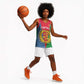 Personalised Eritrea Basketball Jersey Eritrean Map Mix African Pattern Simple Style - African Pride