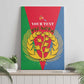 Personalised Eritrea Canvas Wall Art Eritrean Map Mix African Pattern Simple Style