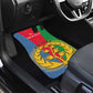 Personalised Eritrea Car Mats Eritrean Map Mix African Pattern Simple Style