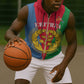 Personalised Eritrea Sleeveless Zip Hoodie Eritrean Map Mix African Pattern Simple Style - African Pride