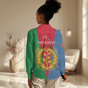 Personalised Eritrea Women Casual Shirt Eritrean Map Mix African Pattern Simple Style LT14