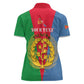 Personalised Eritrea Women Polo Shirt Eritrean Map Mix African Pattern Simple Style