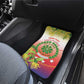Personalized Comoros Car Mats Coat Of Arms Mix Ylang Ylang Flower
