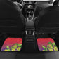 Personalized Comoros Car Mats Coat Of Arms Mix Ylang Ylang Flower