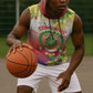 Personalized Comoros Sleeveless Hoodie Coat Of Arms Mix Ylang Ylang Flower - African Pride