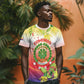 Personalized Comoros T shirt Coat Of Arms Mix Ylang Ylang Flower