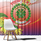 Personalized Comoros Window Curtain Coat Of Arms Mix Ylang Ylang Flower