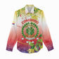 Personalized Comoros Women Casual Shirt Coat Of Arms Mix Ylang Ylang Flower LT14
