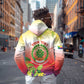 Personalized Comoros Zip Hoodie Coat Of Arms Mix Ylang Ylang Flower