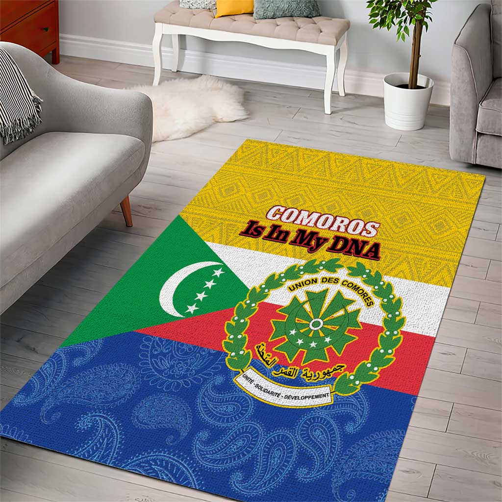 Afro Paisley Udzima wa Komori Area Rug Comoros Is In My DNA