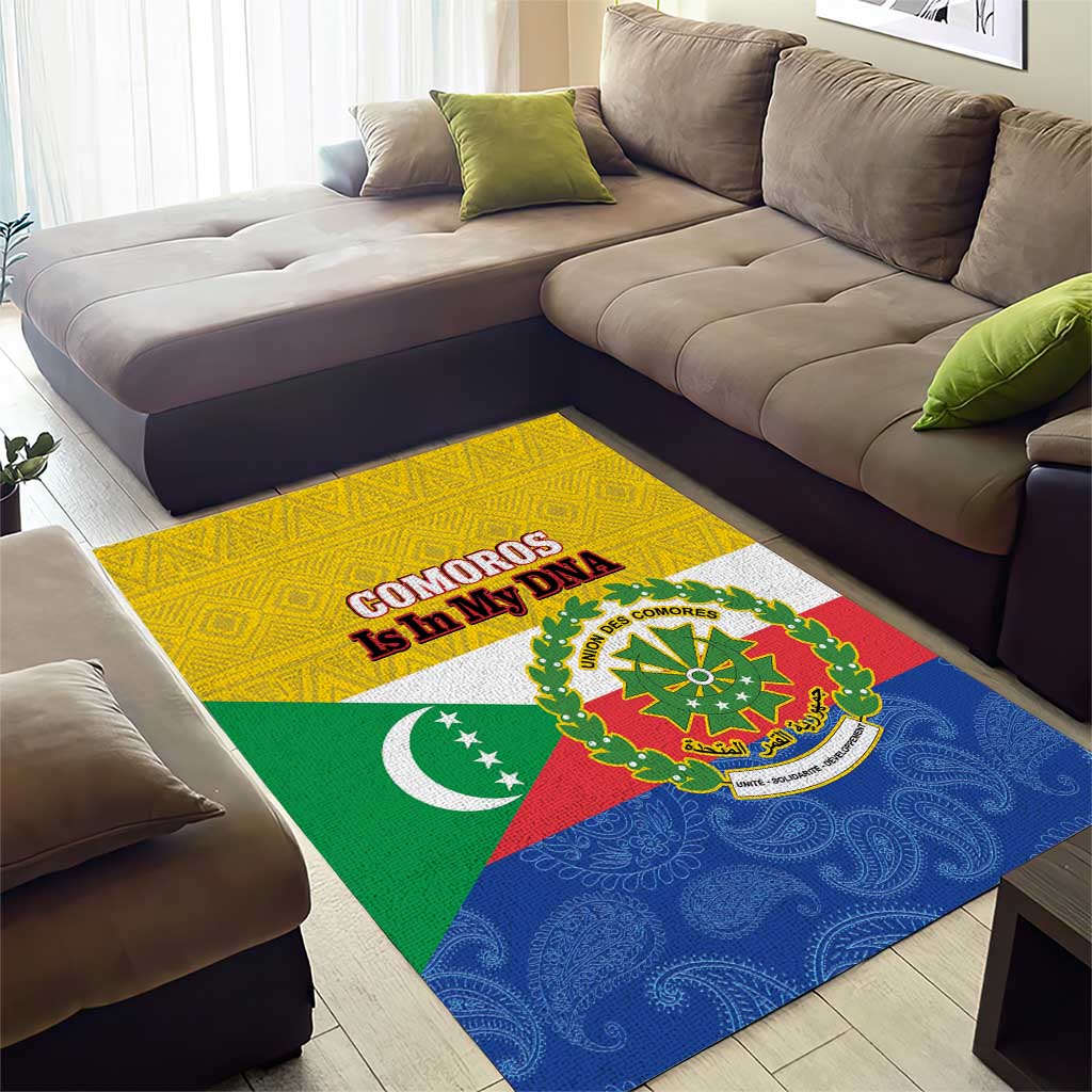Afro Paisley Udzima wa Komori Area Rug Comoros Is In My DNA