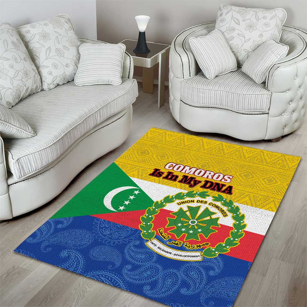 Afro Paisley Udzima wa Komori Area Rug Comoros Is In My DNA