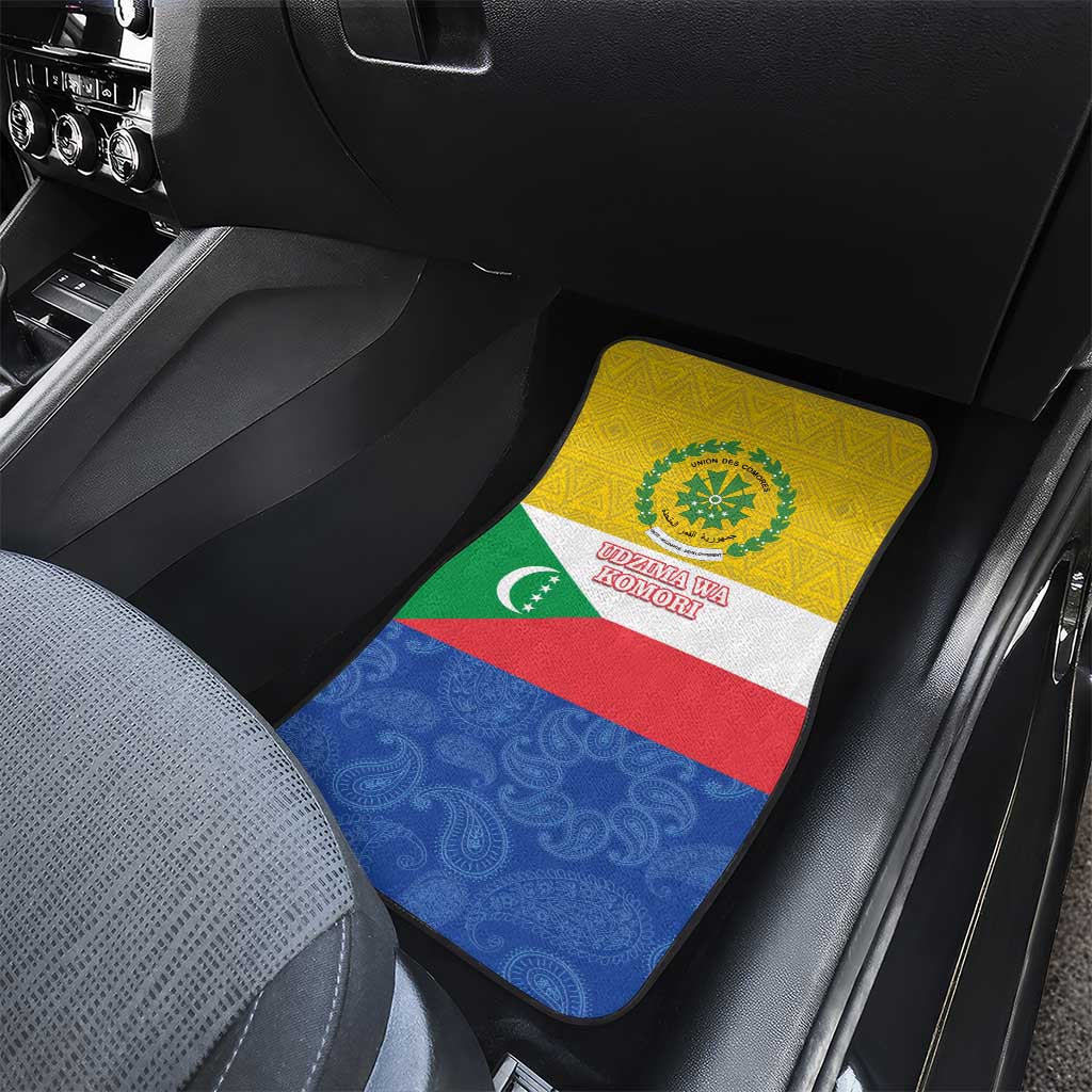 Afro Paisley Udzima wa Komori Car Mats Comoros Is In My DNA