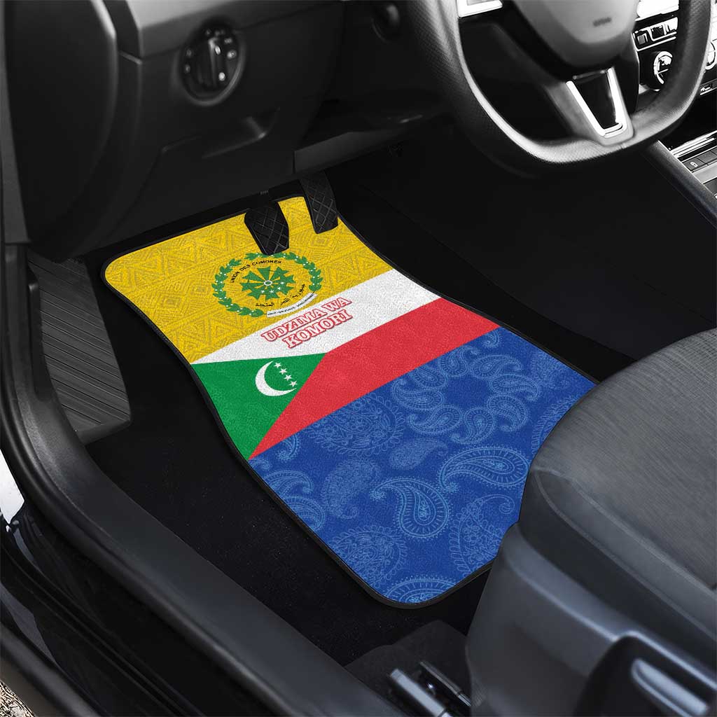 Afro Paisley Udzima wa Komori Car Mats Comoros Is In My DNA