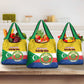 Afro Paisley Udzima wa Komori Grocery Bag Comoros Is In My DNA