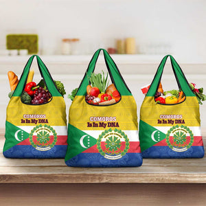 Afro Paisley Udzima wa Komori Grocery Bag Comoros Is In My DNA