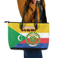 Afro Paisley Udzima wa Komori Leather Tote Bag Comoros Is In My DNA