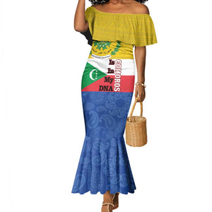Afro Paisley Udzima wa Komori Mermaid Dress Comoros Is In My DNA
