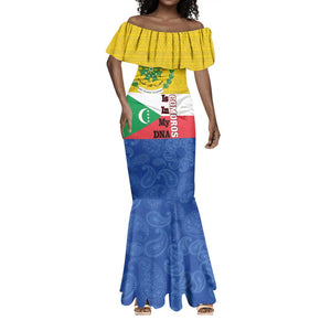 Afro Paisley Udzima wa Komori Mermaid Dress Comoros Is In My DNA