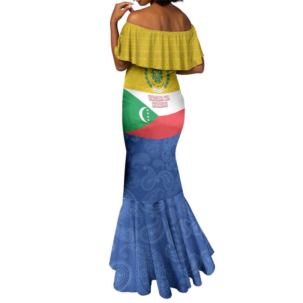 Afro Paisley Udzima wa Komori Mermaid Dress Comoros Is In My DNA