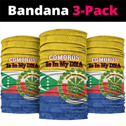 Afro Paisley Udzima wa Komori Neck Gaiter Comoros Is In My DNA - African Pride