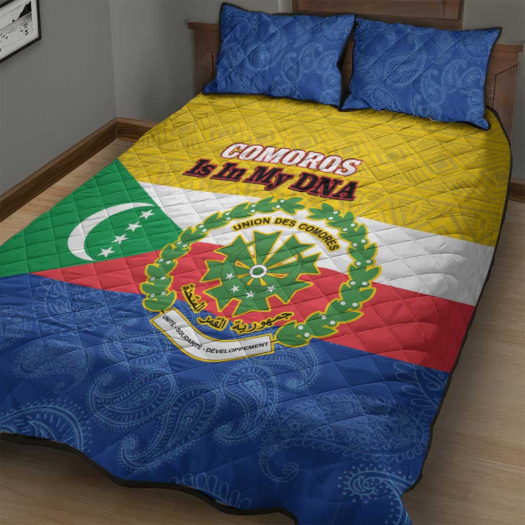 Afro Paisley Udzima wa Komori Quilt Bed Set Comoros Is In My DNA
