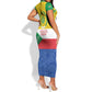 Afro Paisley Udzima wa Komori Short Sleeve Bodycon Dress Comoros Is In My DNA LT14