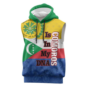 Afro Paisley Udzima wa Komori Sleeveless Hoodie Comoros Is In My DNA - African Pride