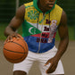 Afro Paisley Udzima wa Komori Sleeveless Zip Hoodie Comoros Is In My DNA - African Pride