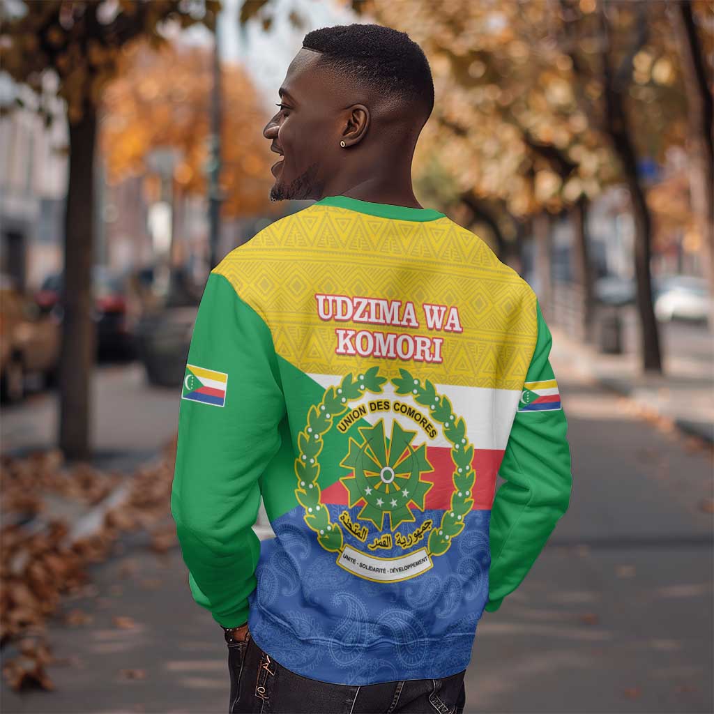 Afro Paisley Udzima wa Komori Sweatshirt Comoros Is In My DNA