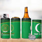 Custom Comoros Football 4 in 1 Can Cooler Tumbler Allez Les Coelacantes