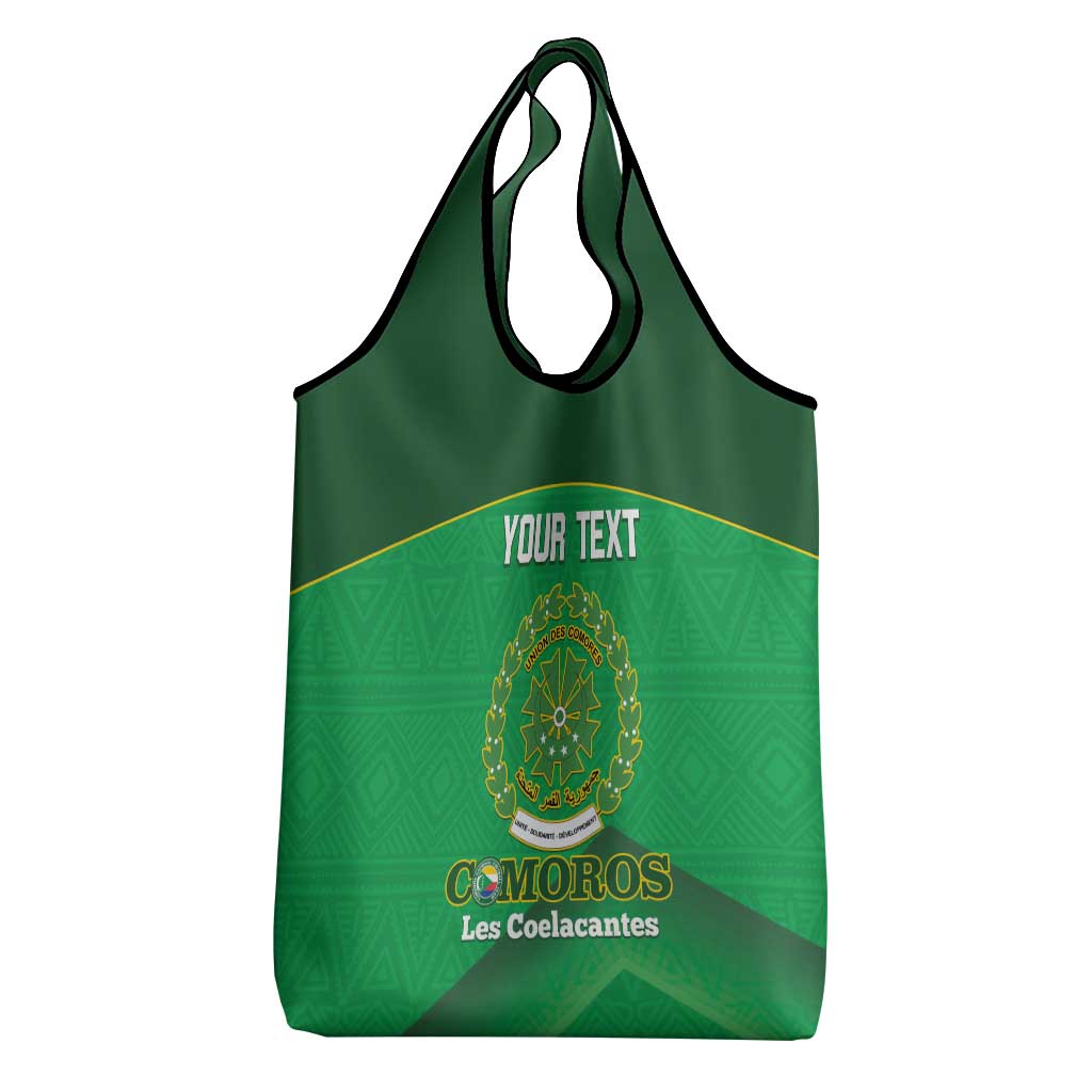 Custom Comoros Football Grocery Bag Allez Les Coelacantes