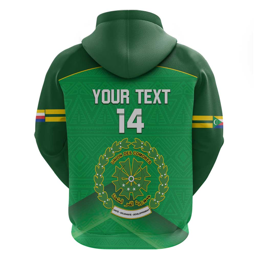 Custom Comoros Football Hoodie Allez Les Coelacantes