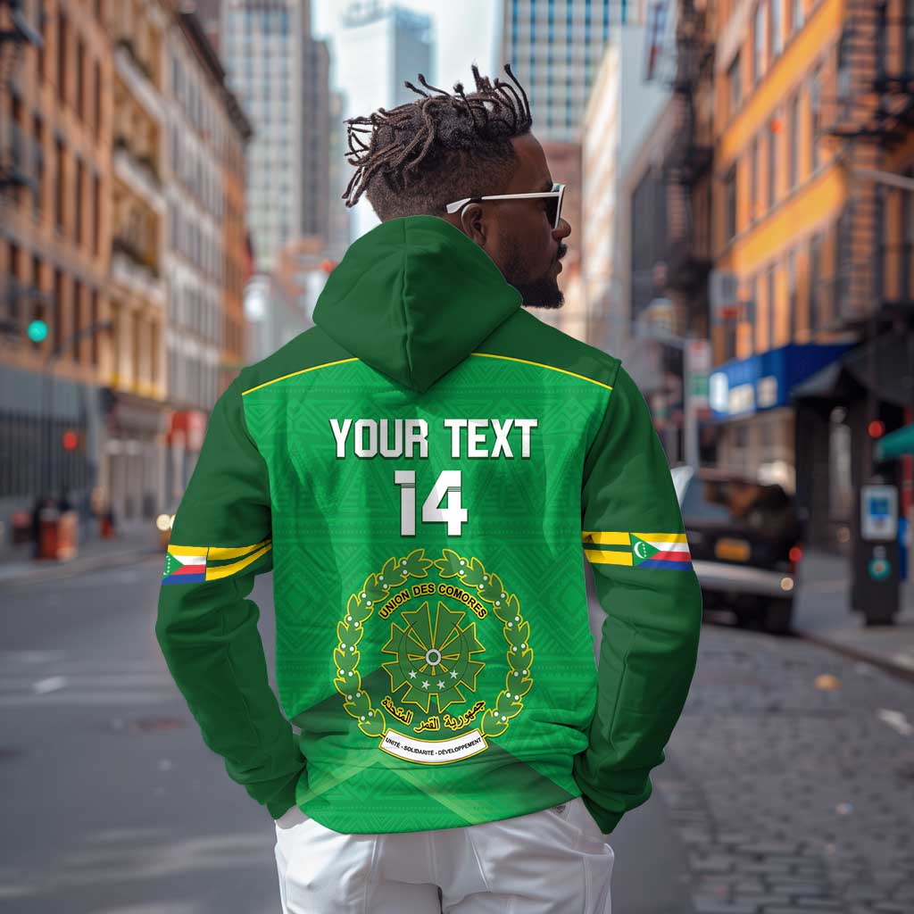 Custom Comoros Football Hoodie Allez Les Coelacantes
