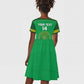 Custom Comoros Football Kid Short Sleeve Dress Allez Les Coelacantes