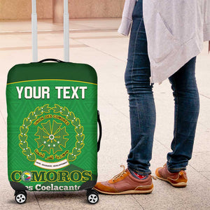 Custom Comoros Football Luggage Cover Allez Les Coelacantes