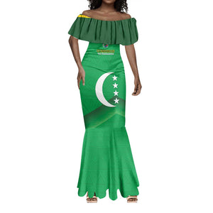Custom Comoros Football Mermaid Dress Allez Les Coelacantes