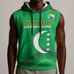 Custom Comoros Football Sleeveless Hoodie Allez Les Coelacantes - African Pride