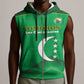 Custom Comoros Football Sleeveless Zip Hoodie Allez Les Coelacantes - African Pride