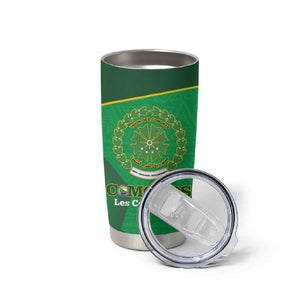 Custom Comoros Football Tumbler Cup Allez Les Coelacantes