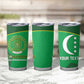 Custom Comoros Football Tumbler Cup Allez Les Coelacantes