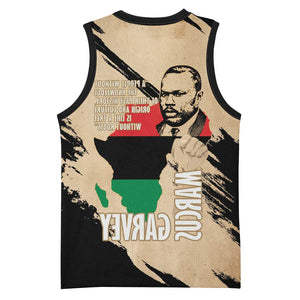 Marcus Garvey Day Basketball Jersey UNIA Flag Mix African Map - African Pride