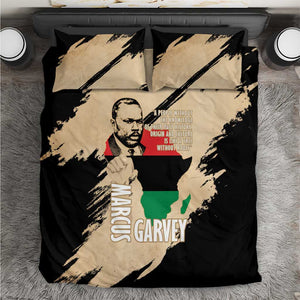 Marcus Garvey Day Bedding Set UNIA Flag Mix African Map - African Pride
