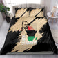Marcus Garvey Day Bedding Set UNIA Flag Mix African Map - African Pride